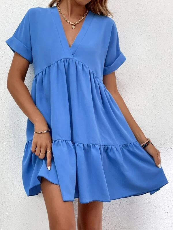 STARBELLA WOMEN'S BASIC SMOCK DRESS