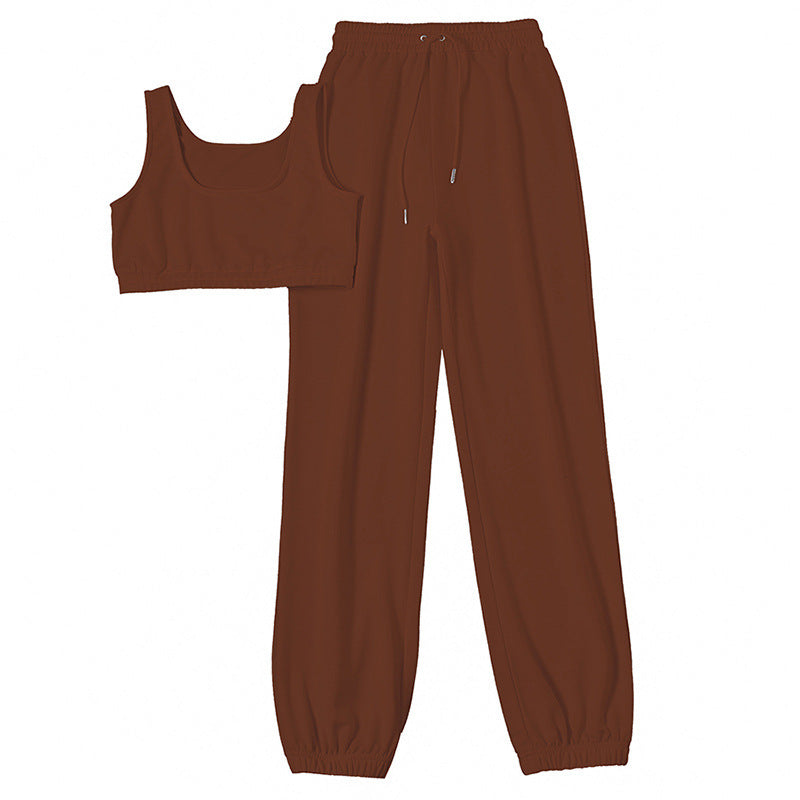 HOT SALES JERSEY VEST AND ELASTICATED WAISTBAND JOGGER SETS