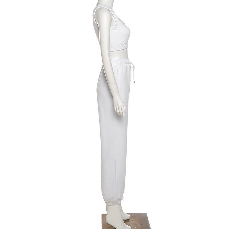 HOT SALES JERSEY VEST AND ELASTICATED WAISTBAND JOGGER SETS
