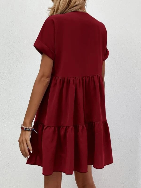 STARBELLA WOMEN'S BASIC SMOCK DRESS