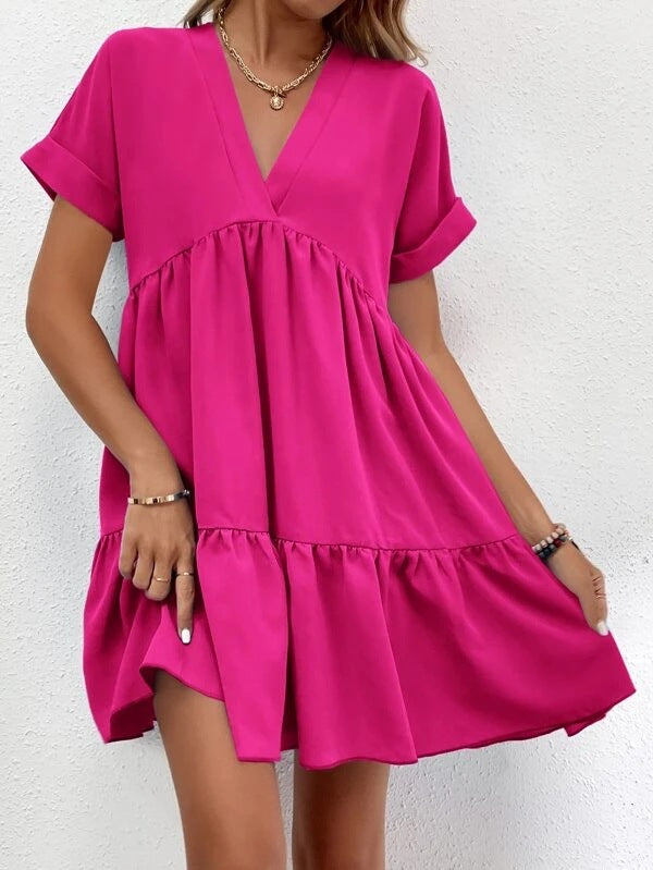 STARBELLA WOMEN'S BASIC SMOCK DRESS