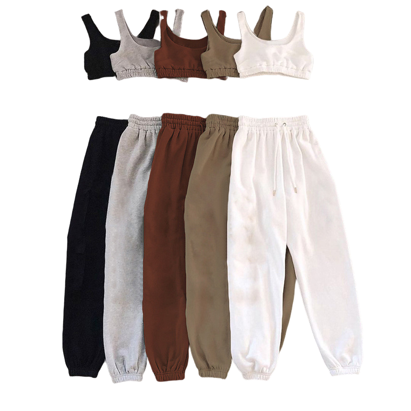 HOT SALES JERSEY VEST AND ELASTICATED WAISTBAND JOGGER SETS