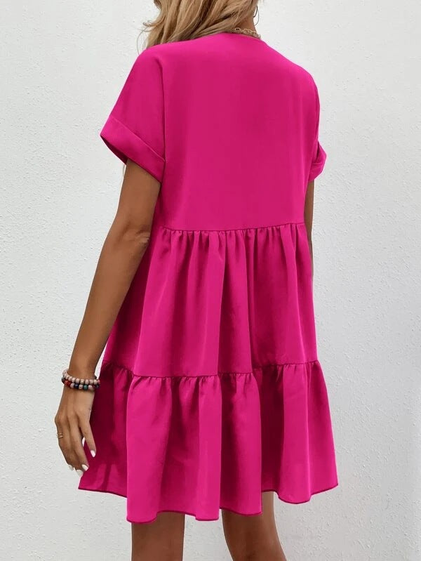 STARBELLA WOMEN'S BASIC SMOCK DRESS