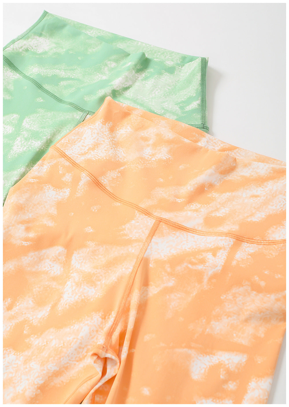 STARBELLA  PADDED TIE DYED RUCHED SPORTS BRA AND LEGGINGS SET