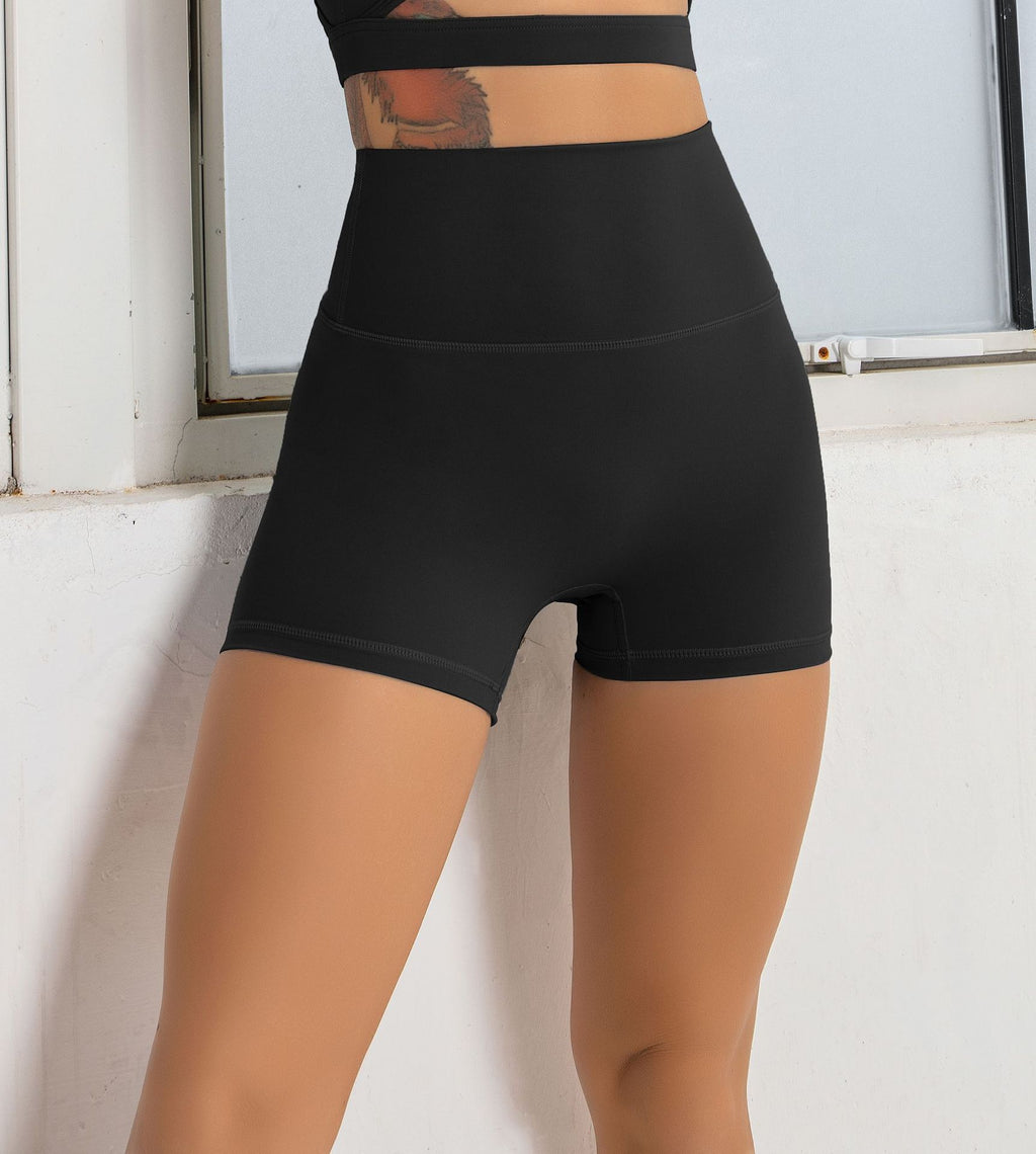 SCULPT LUXE SPORT COVER STITCH STRAPPY SPORTS BRA AND SHORTS